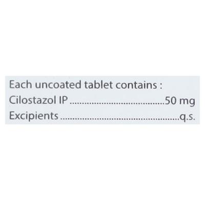 CILOZIDE 50mg Tablet 10's - Intermittent Claudication-Per