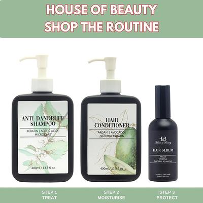 House of Beauty Anti-Dandruff Shampoo To Aid Flaky Scalp & Strengthen Hair with Salicylic 400ml - Shampoos