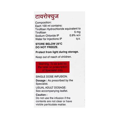 Tirofuse 5mg Infusion 100ml - Bleeding Disorders-AAF