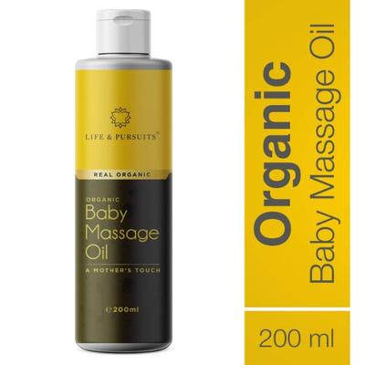 Life & Pursuits Real Organic Baby Massage Oil 200 ml - Creams, Lotions & Oils
