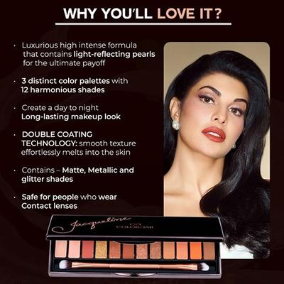 Colorbar X Jacqueline Just Nude Eyeshadow Palette 18gm - Eye Shadow Palettes