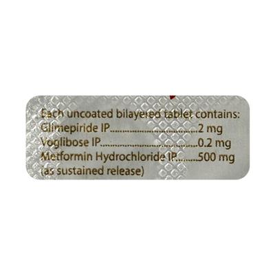 Trimetaday V 2mg Tablet 10'S - Diabetes-Ant