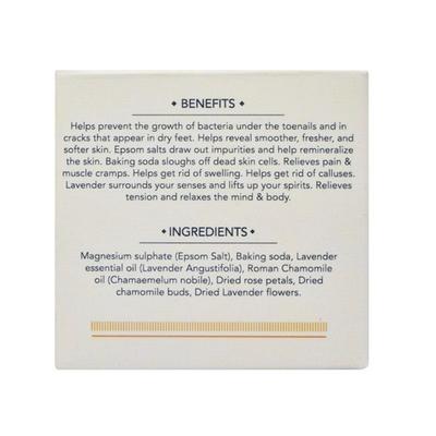 Februus Organics Bath Salt - French Lavender & Roman Chamomile 100 gm - Bath Salts