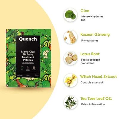 Quench Botanics Mama Cica Zit Away Treatment Patches 10 g - Sheet Masks