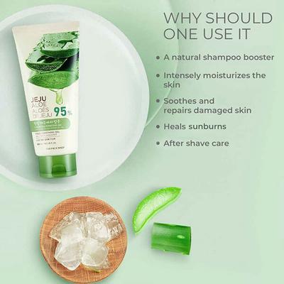 The Face Shop Jeju Aloe Fresh Soothing Gel Tube 300 Ml - Face Gels