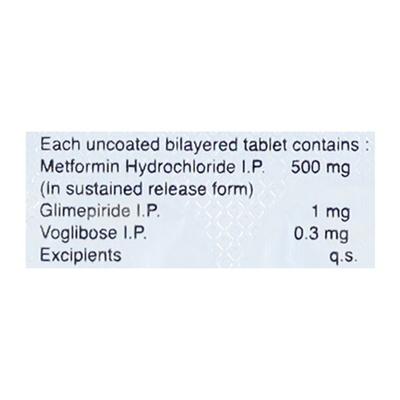 Trivoglitor Forte 1mg Tablet 10'S - Diabetes-Ant