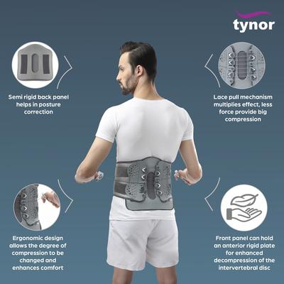 Tynor Lumbo Lacepull Brace (UN) (A 29) - Supports And Braces