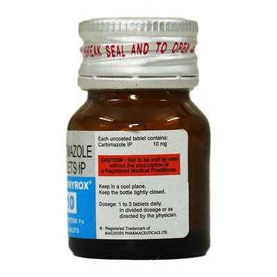 Anti Thyrox 10mg Tablet 100'S - Hyperthyroidism-Ant