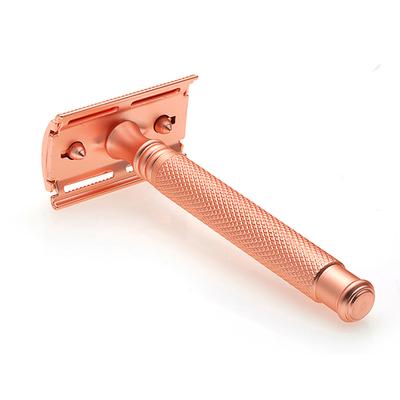 Hajamat Spade Safety Razor, Ultra High Grade Stainless Steel 304, Rose Gold Finish 1's - Razors & Cartridges