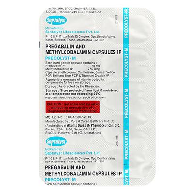 PRECOLYST M Capsule 10's - Neuropathic Pain-Dru