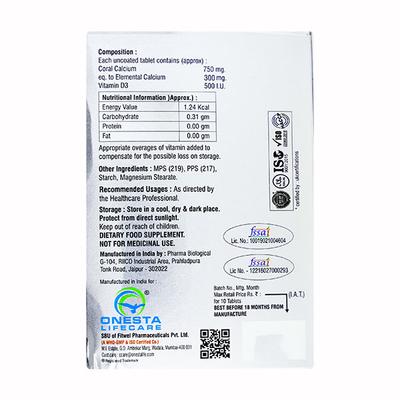 ONCAL D Tablet 10's - Supplements-Cal