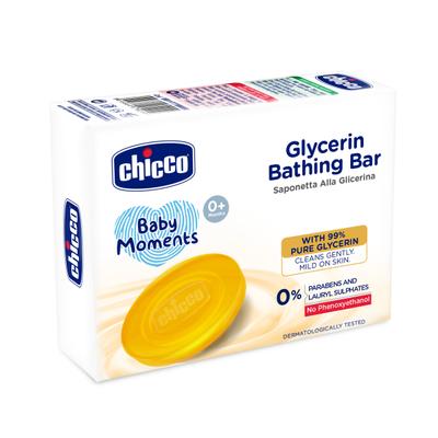 Chicco Baby Moments Glycerin Bathing Bar 75 gm - Baby Soap