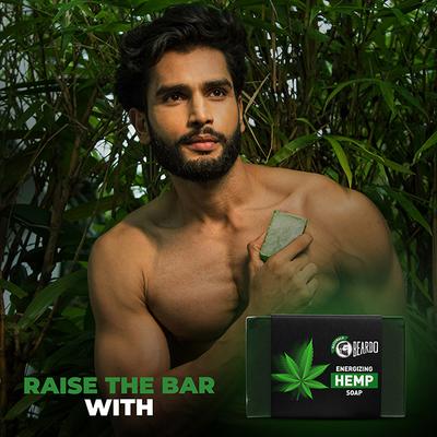 Beardo Energizing Hemp Soap 125gm - Shower Gels & Body Wash
