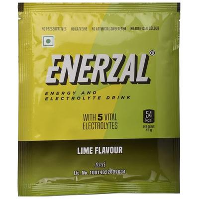 Enerzal Energy and Electrolyte Powder - Lime 75 g - Energy Drinks