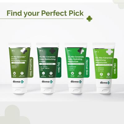 The Derma Co. 5% Nia-Ceramide Intense Moisturizing Cream, 24hrs Moisturization 100 gm - Face Moisturizers