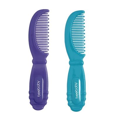 BeeBaby Round Edge Baby Comb -(Blue & violet) 0M+ 2's - Baby Skin Care