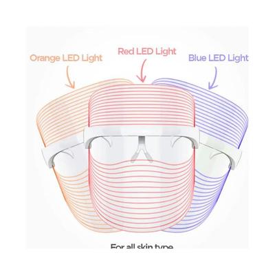 Protouch 3 in 1 LED Face Mask, Anti Ageing & Anti Acne, Facial Glow Mask for Glowing Clean & Clear Skin 1's - Masks & Peels