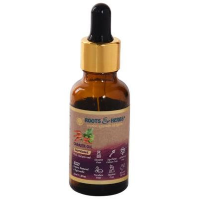 Roots & Herbs Pure Cold Pressed Carrier Oil - Carrotseed 30 ml - Carrier Oils