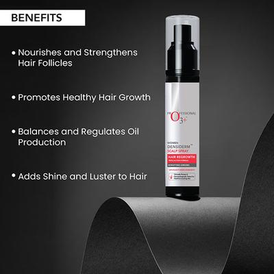 O3+ Women Densiderm Hair Growth Serum Scalp Spray with Ginseng Hair Fall Control & Hair Growth 50 ml - Hair Serums