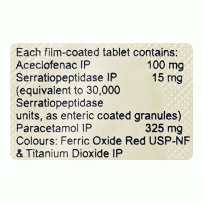 Zerodol-SP Tablet 10's - Pain relief-Nsa