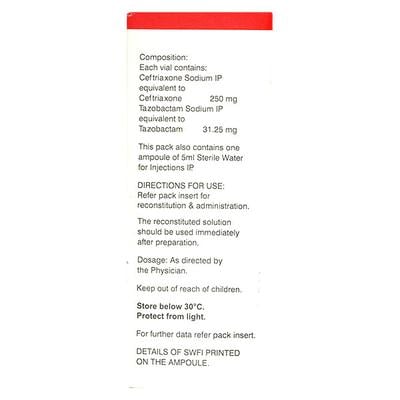 Montaz 250mg Injection 1'S - Bacterial Infections-Cep