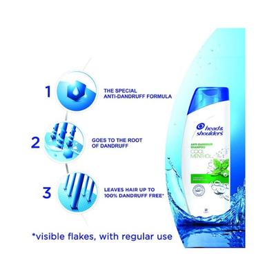 Head & Shoulders Cool Menthol Anti Dandruff Shampoo For Women & Men 340 ml - Shampoos