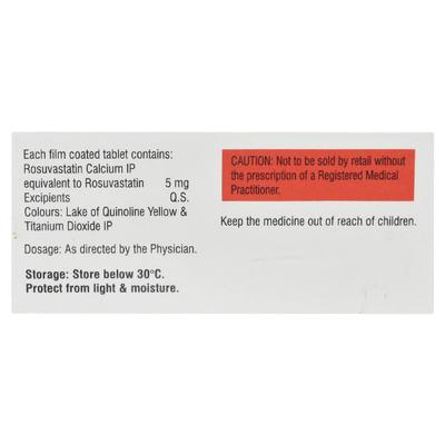 ROSULESS 5 Tablet 15's - High Cholesterol-Dys