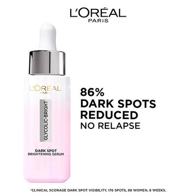 L'Oreal Paris Glycolic Bright Instant Glowing Serum 8% Glycolic Acid 30 ml - Under Eye Creams & Serums