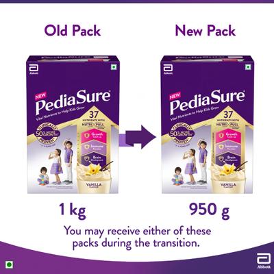 Pediasure Scientifically Designed Nutrition Drink Refill - Vanilla Flavour 950 g - Kids Nutrition