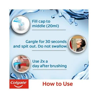 Colgate-Palmolive, Colgate Plax Antibacterial Mouthwash, 24/7 Fresh Breath (Pepper Mint) 250 ml - Mouthwash