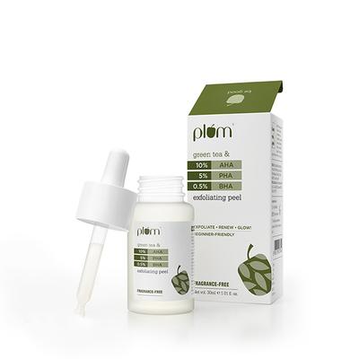 Plum 10% AHA + 5% PHA + 0.5% BHA Chemical Peel with Green Tea 30 ml - Masks & Peels