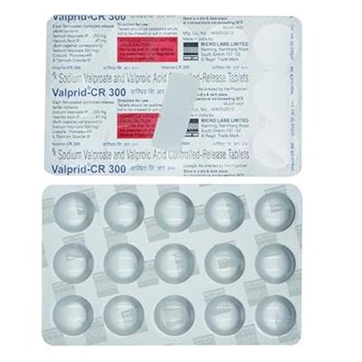VALPRID CR 300 Tablet 15's - Epilepsy/Convulsion-Ant