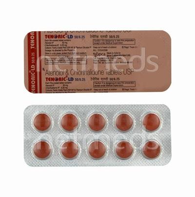 Tenoric LD 50/6.25mg Tablet 10'S - Hypertension-Bet