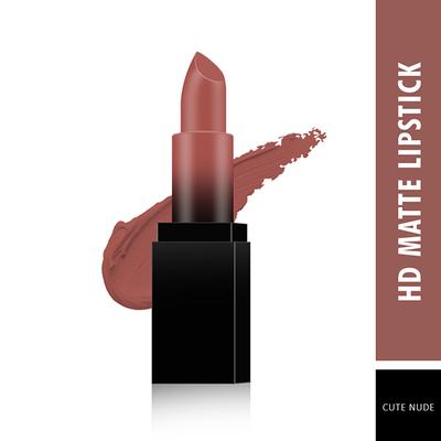 Swiss Beauty HD Matte Lipstick - (Cute Nude) 3.5 gm - Lipsticks