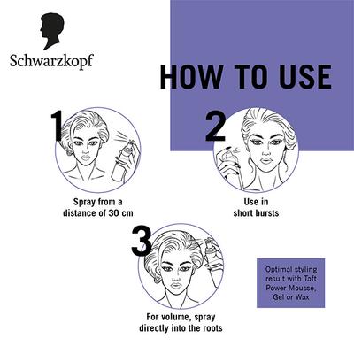 Schwarzkopf Taft Ultimate Hair Lacquer Ultimately Strong 6 Hair Spray 250ml - Hair Sprays & Mists