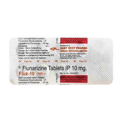 Fluz 10mg Tablet 10'S - Migraine