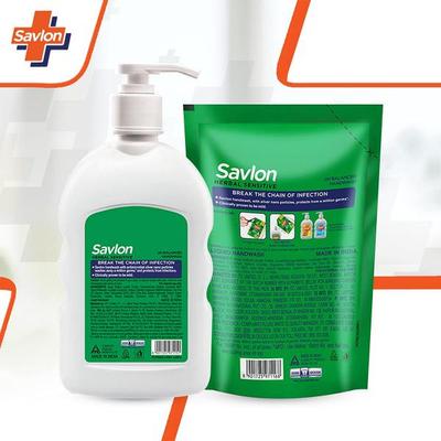 Savlon Herbal Sensitive Liquid Handwash 200ml Pump + (2 X 175ml ) Refill Pouch Combo - Hand Wash & Soaps