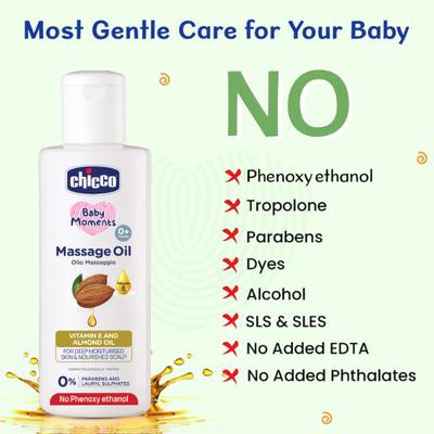 Chicco Baby Moments Massage Oil 200 ml - Creams, Lotions & Oils