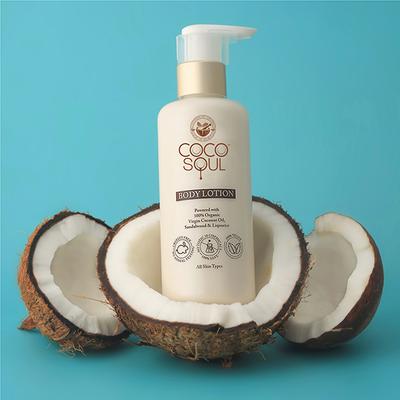 Coco Soul Body Lotion -With Coconut & Ayurveda- Paraben & Mineral Oil Free 200 ml - Lotions & Creams