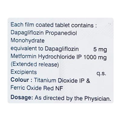 DAPANOVA M 5/1000 Tablet 15's - Diabetes-Ant