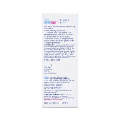 SEBAMED BABY Bubble Bath 200ml - Baby Body Wash