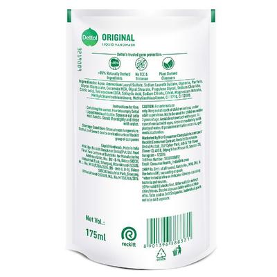 Dettol Liquid Handwash Refill - Original 175 ml - Hand Wash & Soaps