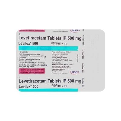 Levilex 500mg Tablet 10'S - Epilepsy/Convulsion-Ant