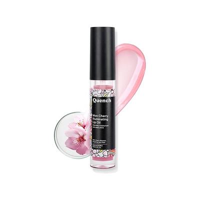 Quench Illuminating Lip Oil with Cherry Blossom & Pearl Extracts for Shiny Hydrated Lips 5 ml - Lipsticks