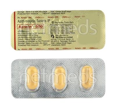 Aziwin 500mg Tablet 3'S - Bacterial Infections-Mac