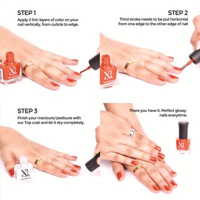 Color Fx Xprss Vegan Nail Enamel - Salmon Pink (302) 5 ml - Nail Polish