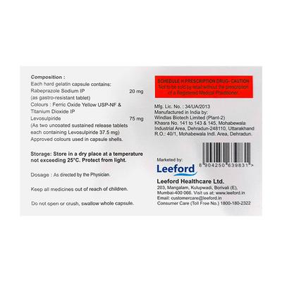 REBOZEN 20 SL Capsule 10's - Ulcer/Reflux/Flatulence-Aaa