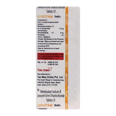 LEVOTAM Tablet 10's - Allergies-Ant