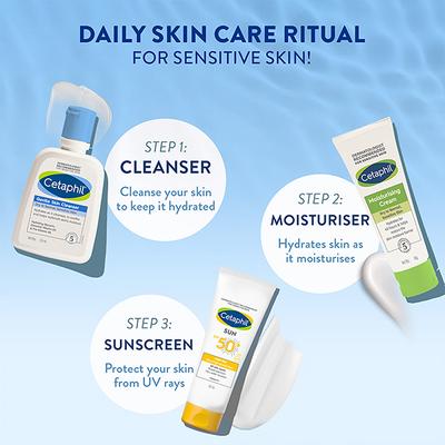 Cetaphil Gentle Skin Cleanser For Dry to Normal - Sensitive Skin 125 ml - Face Wash & Cleansers