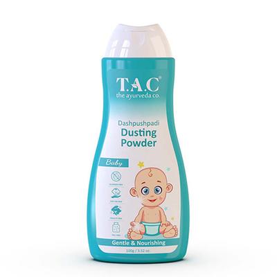 T.A.C - The Ayurveda Co. Dashapushpadi Dusting Powder with 10 Sacred Flowers Gentle & Nourishing 100 gm - Baby Powder